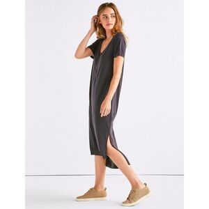 NWT Lucky Brand XS Sandwash Tee Dress in Lucky Black